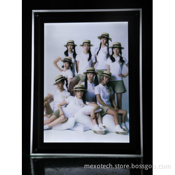 Table-Top Super Slim Acrylic Photoframe with LED (CST01-A4P-02)